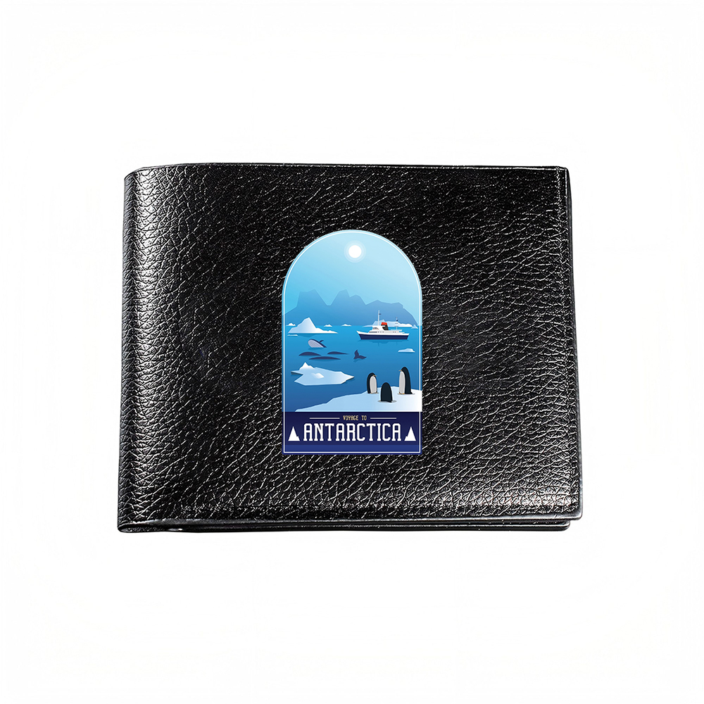 Interior Design Landscape - Dompet Pria Motif Pemandangan Antartika, Tempat