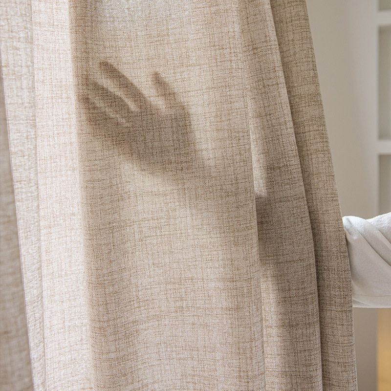 Linen Curtain Eyelet - Ekstra Panjang 400Cm Tinggi Faux Linen