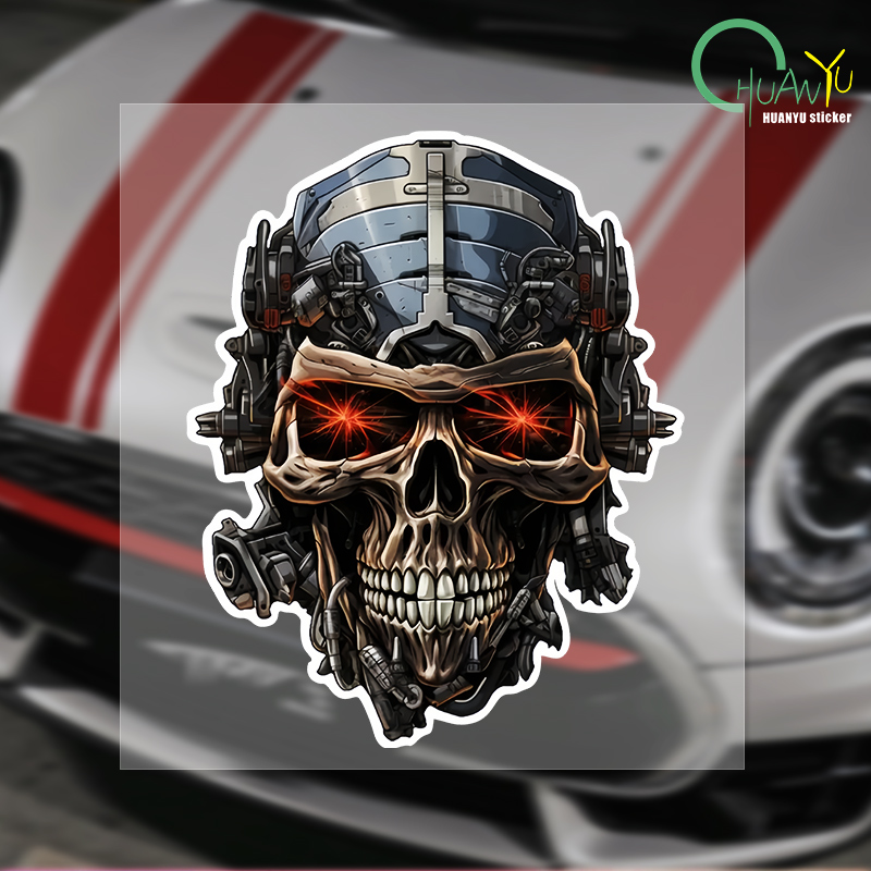 Interior Design Whimsical - 2024 desain baru kepala kerangka stiker