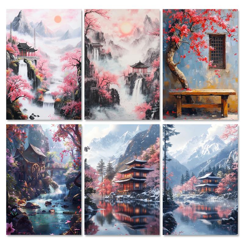 Abstract Canvas Set - RUOPOTY Bingkai Lukisan DIY Dengan Angka
