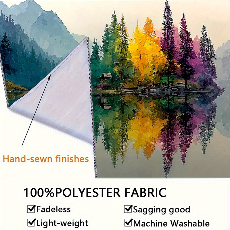 Mural Dinding Danau Hutan Berw - Interior Design Landscape ulasan dan harga