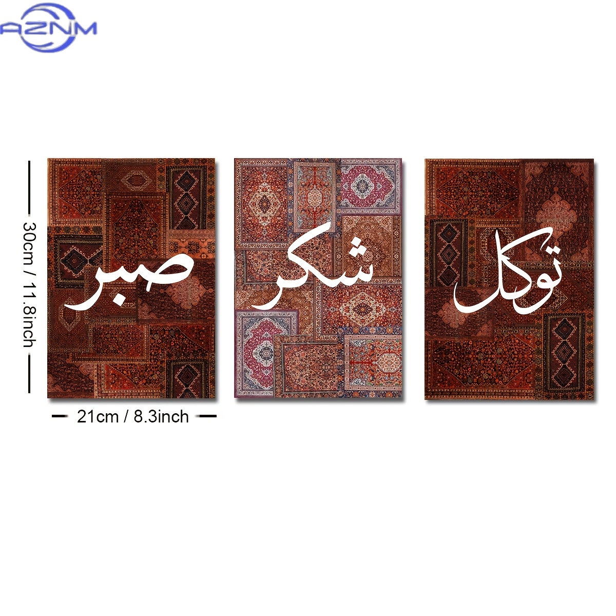 Set 3pcs Poster Kanvas Islami  - Abstract Canvas Set ulasan dan harga