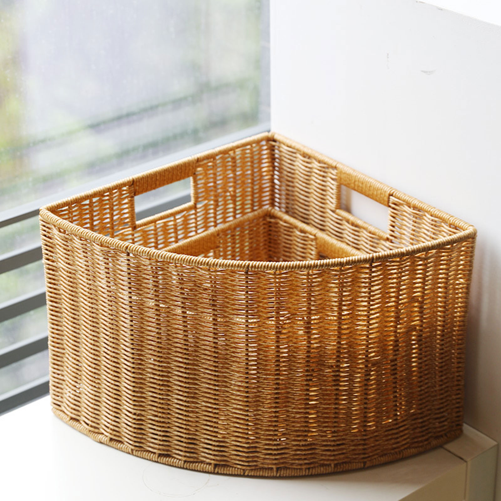 Keranjang Penyimpanan Sudut Or - Woven Basket Set ulasan dan harga