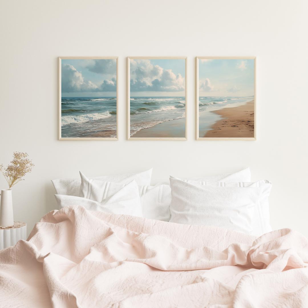 Set berisi 3 Lukisan Cetak Tri - Abstract Canvas Set ulasan dan harga