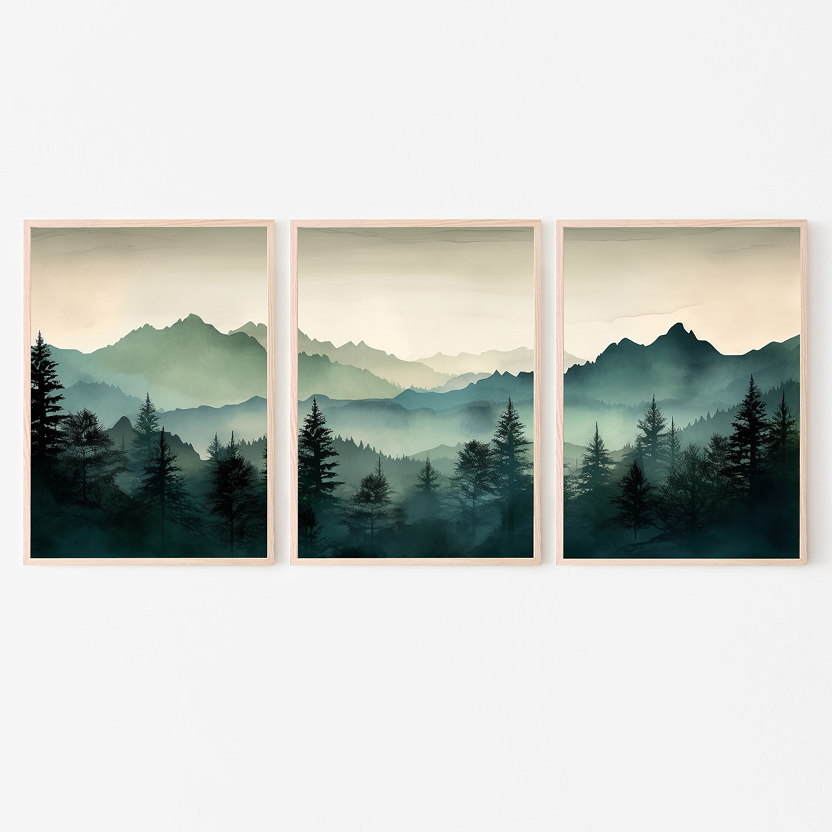 3 Buah/Set Poster Cetak Seni D - Abstract Canvas Set ulasan dan harga