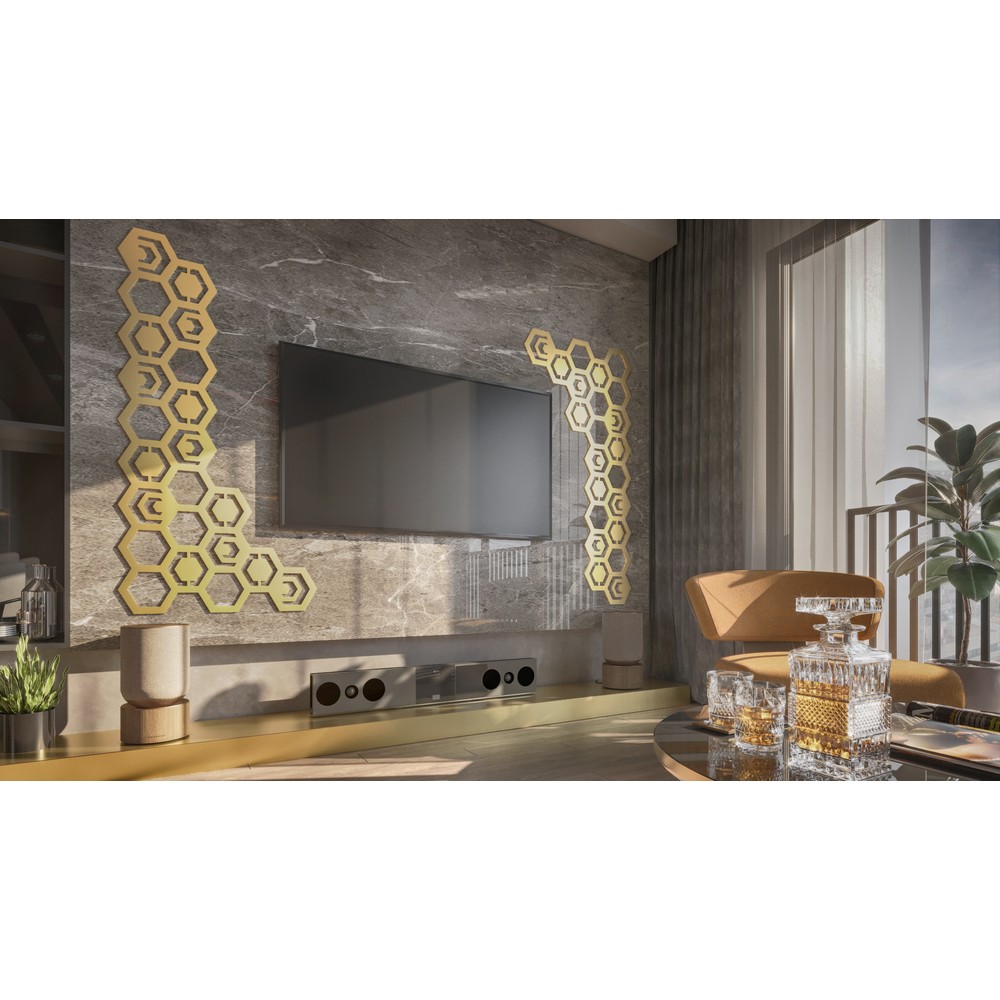 Panel Dinding Logam Dekoratif  - Interior Design Office Space ulasan dan harga