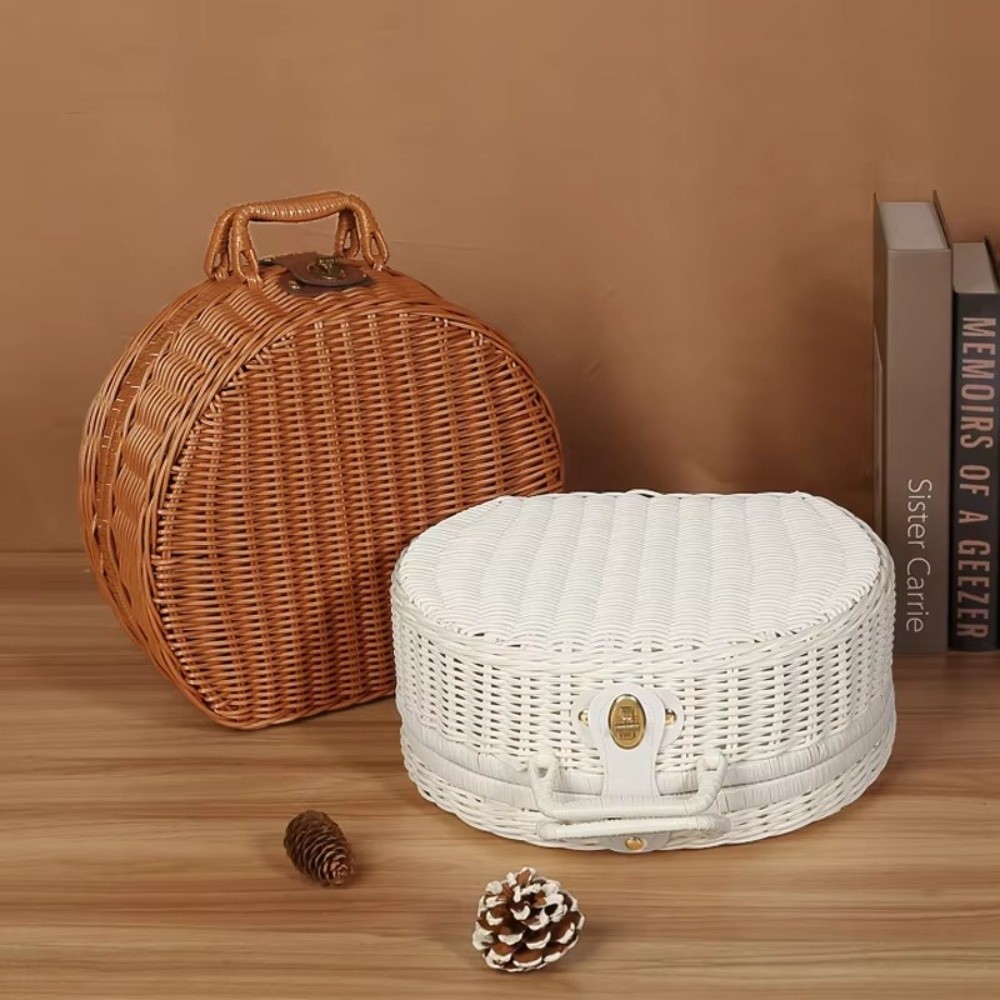 Keranjang Penyimpanan Bulat Kr - Woven Basket Set ulasan dan harga