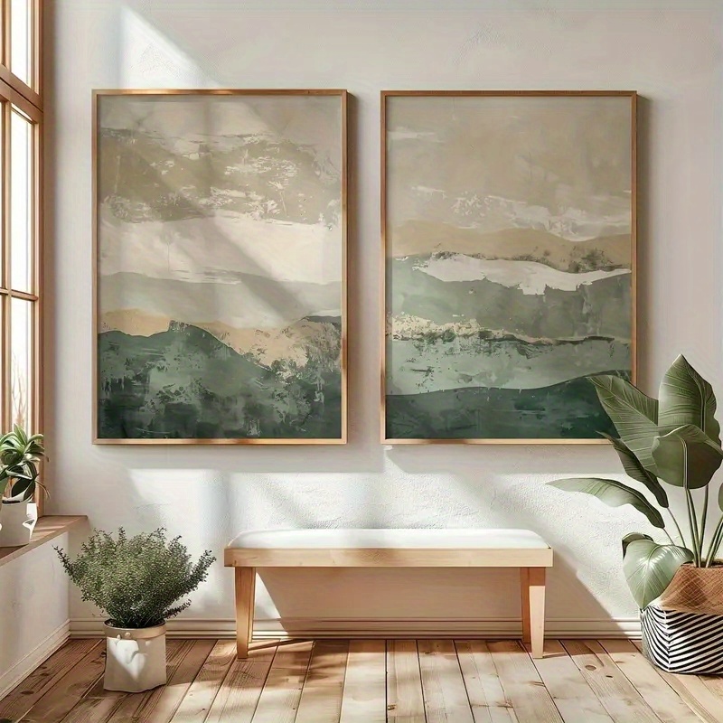2 Buah/Set Poster Seni Dinding - Abstract Canvas Set ulasan dan harga