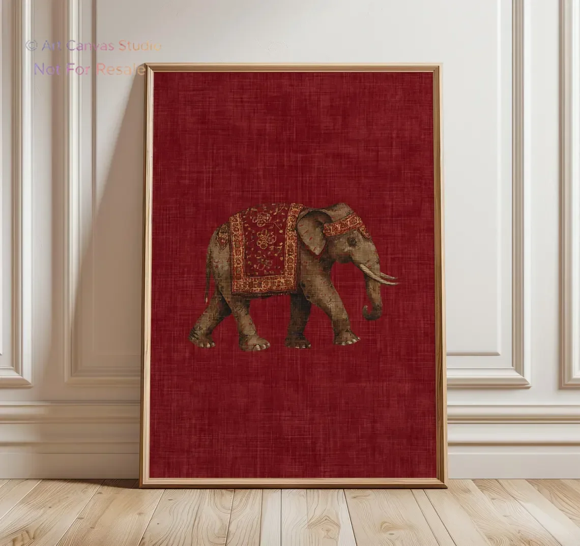 Cetakan Pola Gajah India 2027, - Interior Design Landscape ulasan dan harga