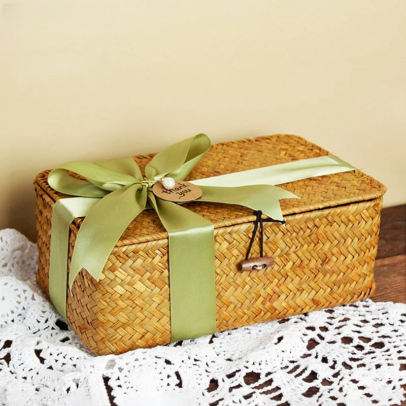 Keranjang penyimpan anyaman de - Woven Basket Set ulasan dan harga