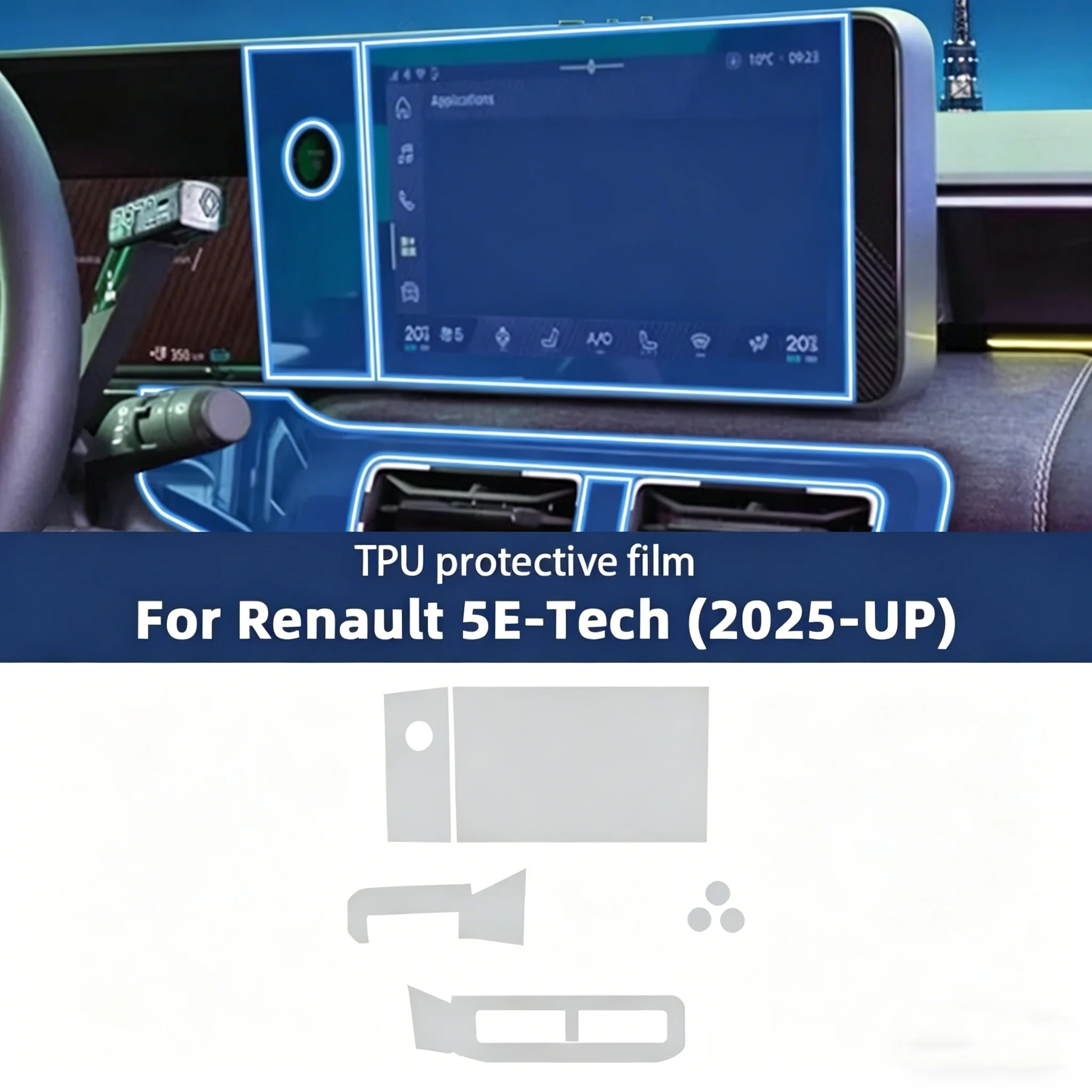 Untuk Renault 5 E-Tech 2025-20 - Interior Design Tech ulasan dan harga