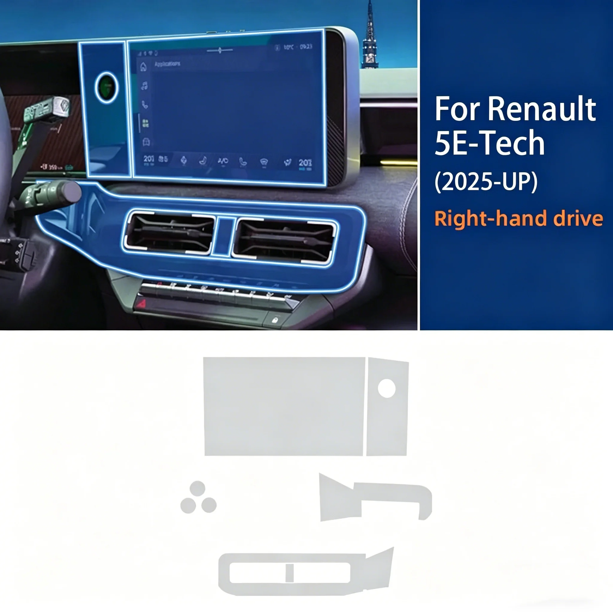 Untuk Renault 5 E-Tech 2025-20 - Interior Design Tech ulasan dan harga