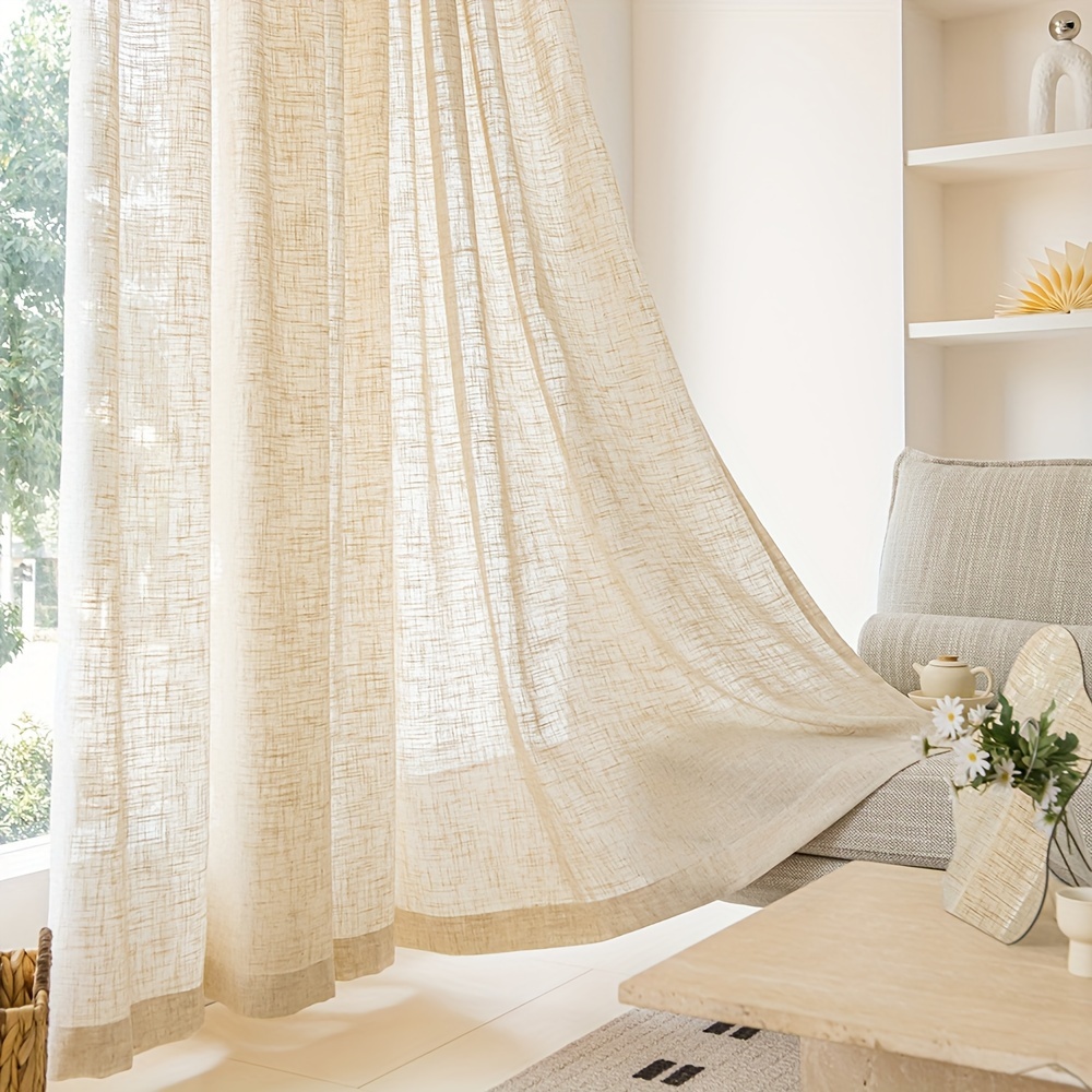 1 Buah Tirai Jendela Tebal Min - Linen Curtain Eyelet ulasan dan harga