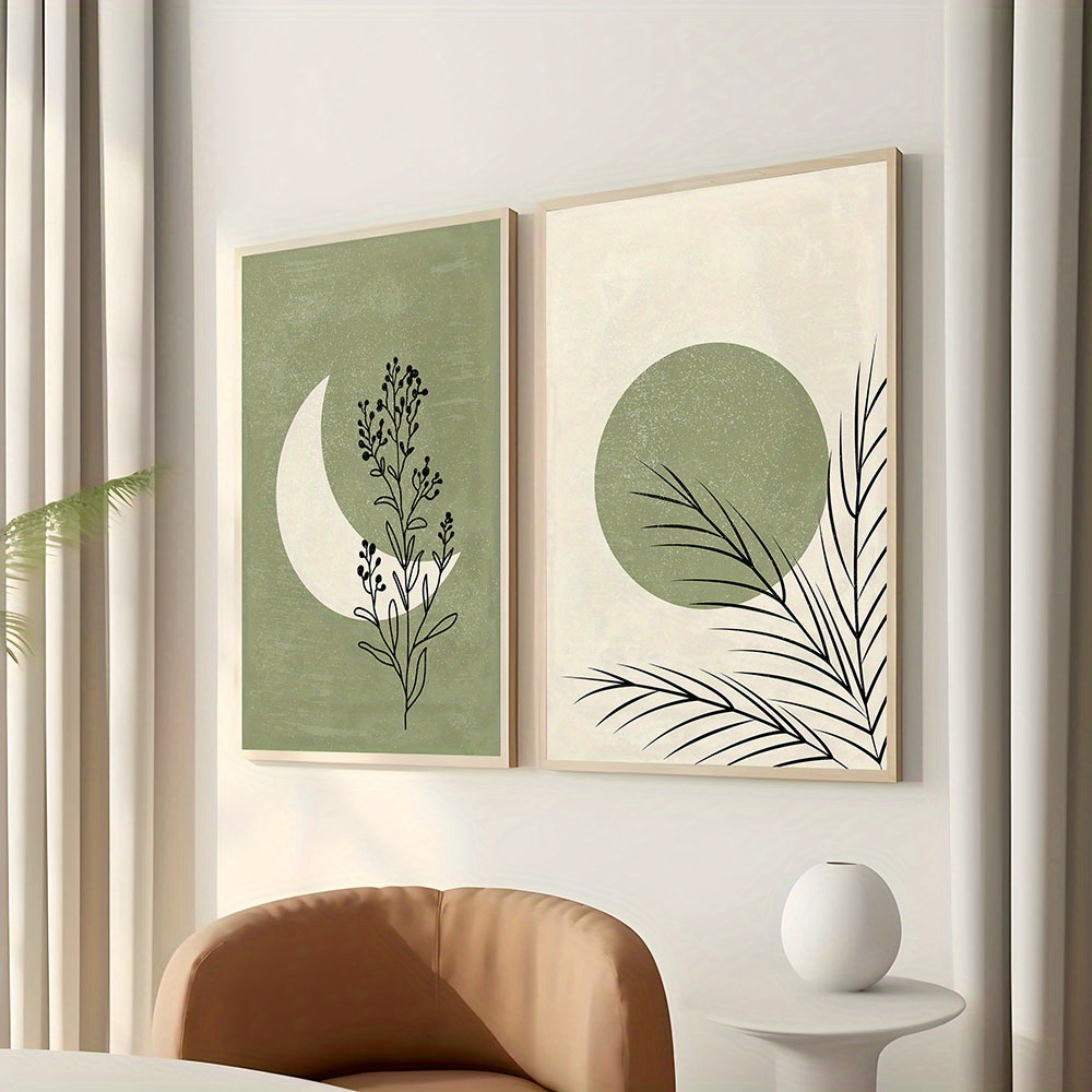 2 Buah/Set Poster Kanvas Bohem - Abstract Canvas Set ulasan dan harga