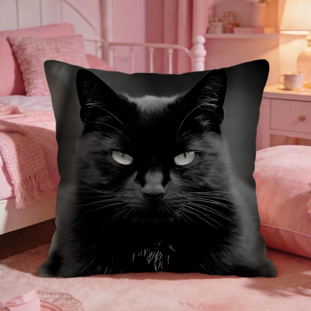Sarung Bantal Lucu Kucing Hita - Interior Design Whimsical ulasan dan harga