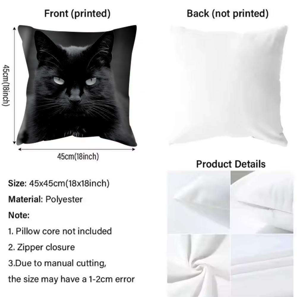 Sarung Bantal Lucu Kucing Hita - Interior Design Whimsical ulasan dan harga