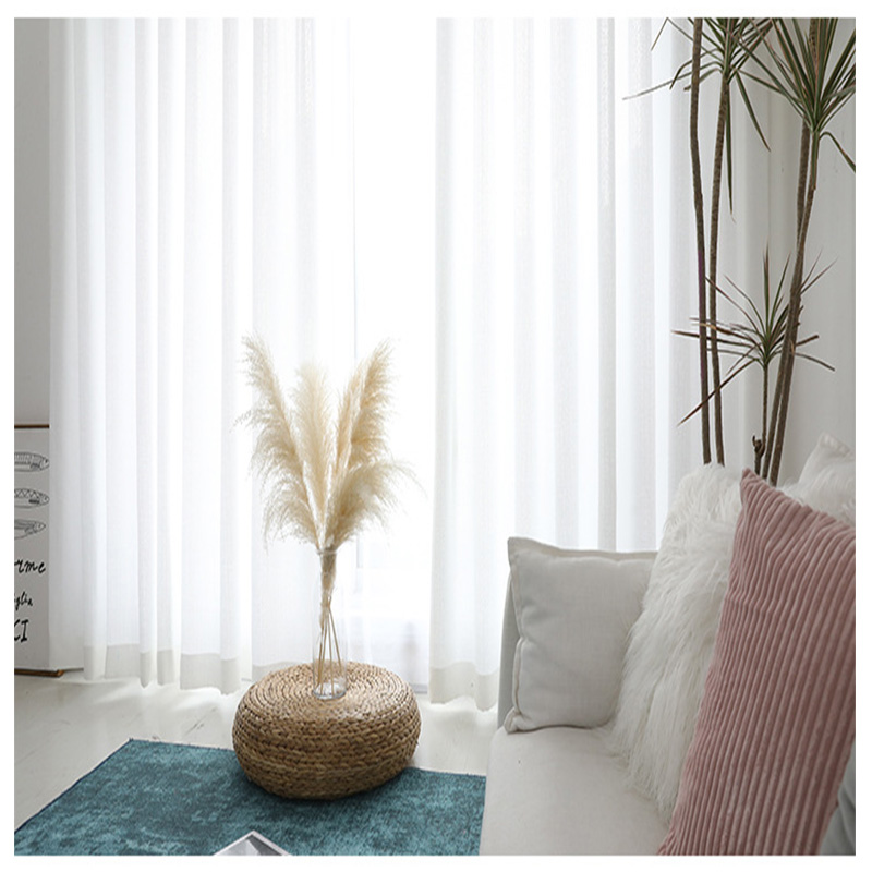 Fonflora tirai Tulle tebal put - Linen Curtain Eyelet ulasan dan harga