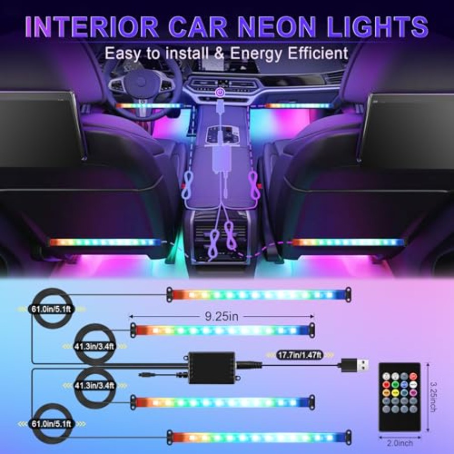 Lampu LED Interior Mobil, Penc - Interior Design Apps ulasan dan harga