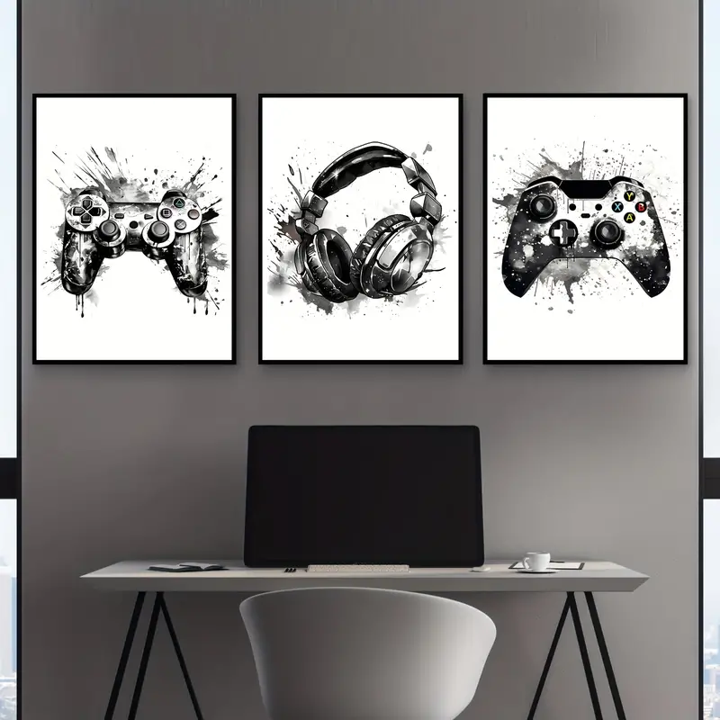 3pcs Lukisan Kanvas Tanpa Bing - Abstract Canvas Set ulasan dan harga
