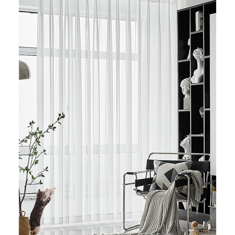 Tirai Tipis Putih untuk Ruang  - Linen Curtain Eyelet ulasan dan harga
