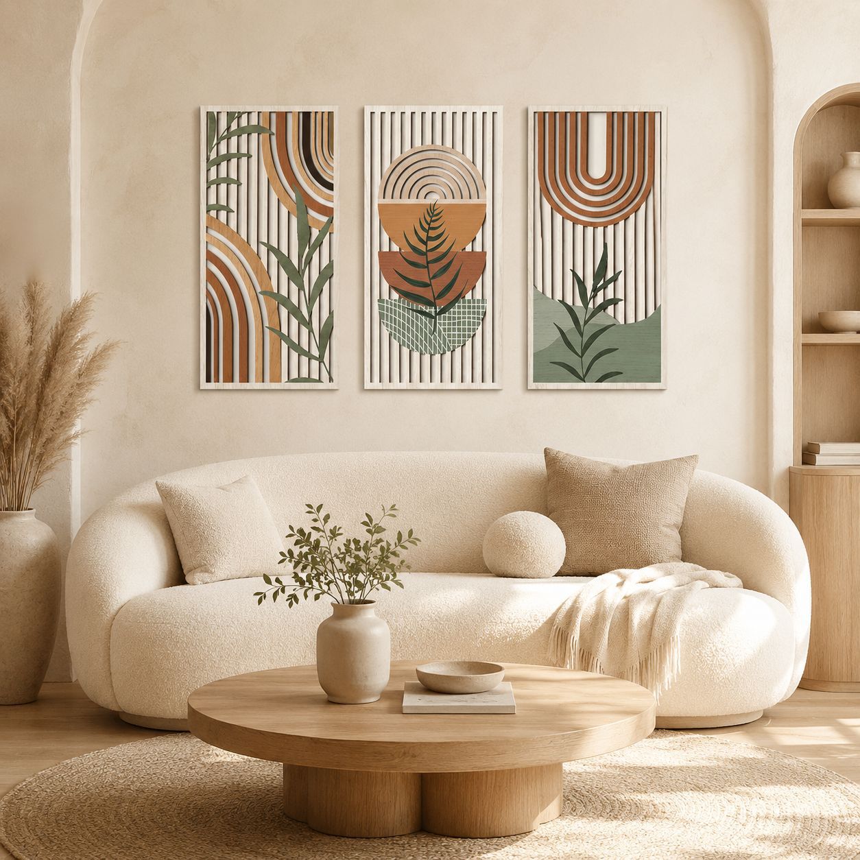 Dekorasi Dinding Kayu Alami De - Interior Design Office Space ulasan dan harga
