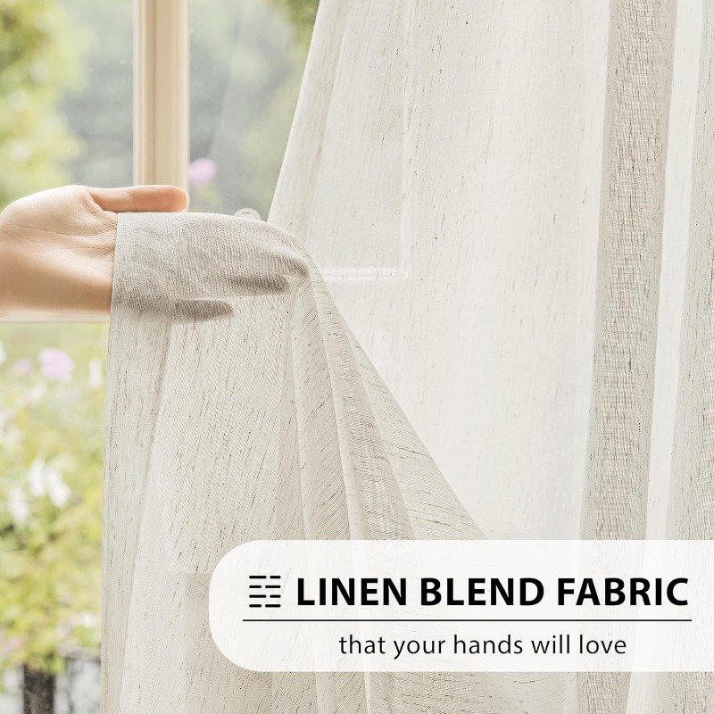 Gorden Tipis Lipat S Tekstur L - Linen Curtain Eyelet ulasan dan harga