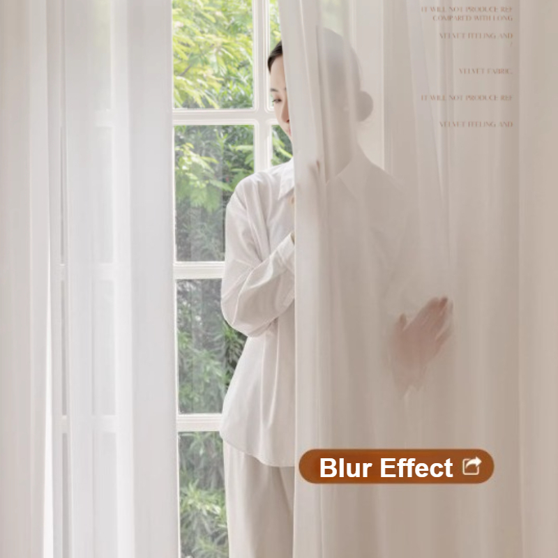 Tirai Tulle Putih Solid Berkua - Linen Curtain Eyelet ulasan dan harga