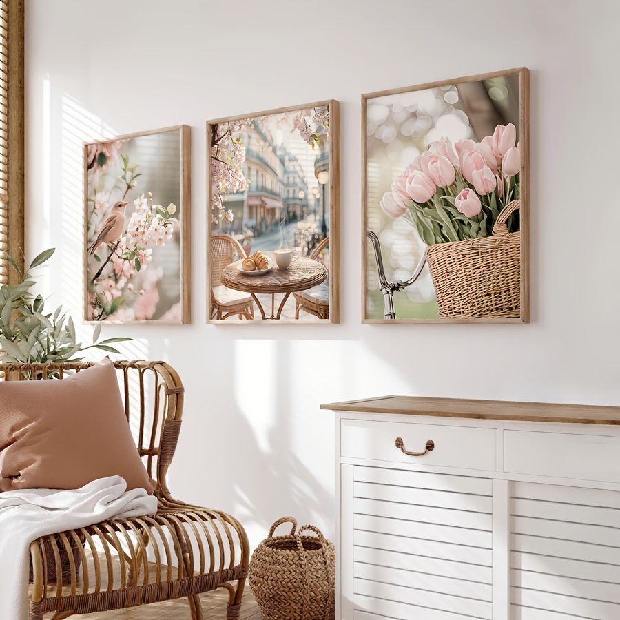 3 Buah/Set Poster Seni Dinding - Abstract Canvas Set ulasan dan harga