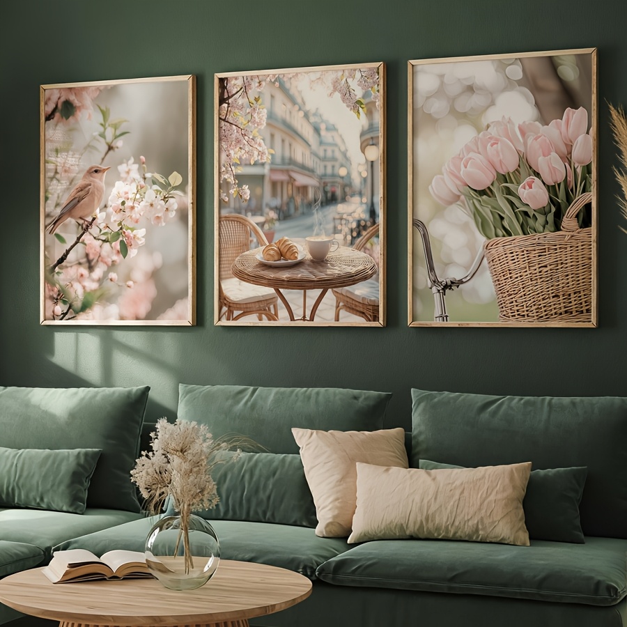 3 Buah/Set Poster Seni Dinding - Abstract Canvas Set ulasan dan harga