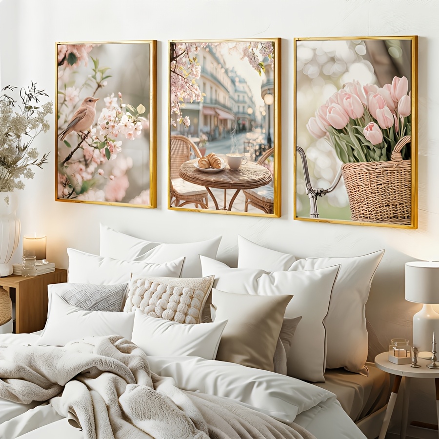 3 Buah/Set Poster Seni Dinding - Abstract Canvas Set ulasan dan harga