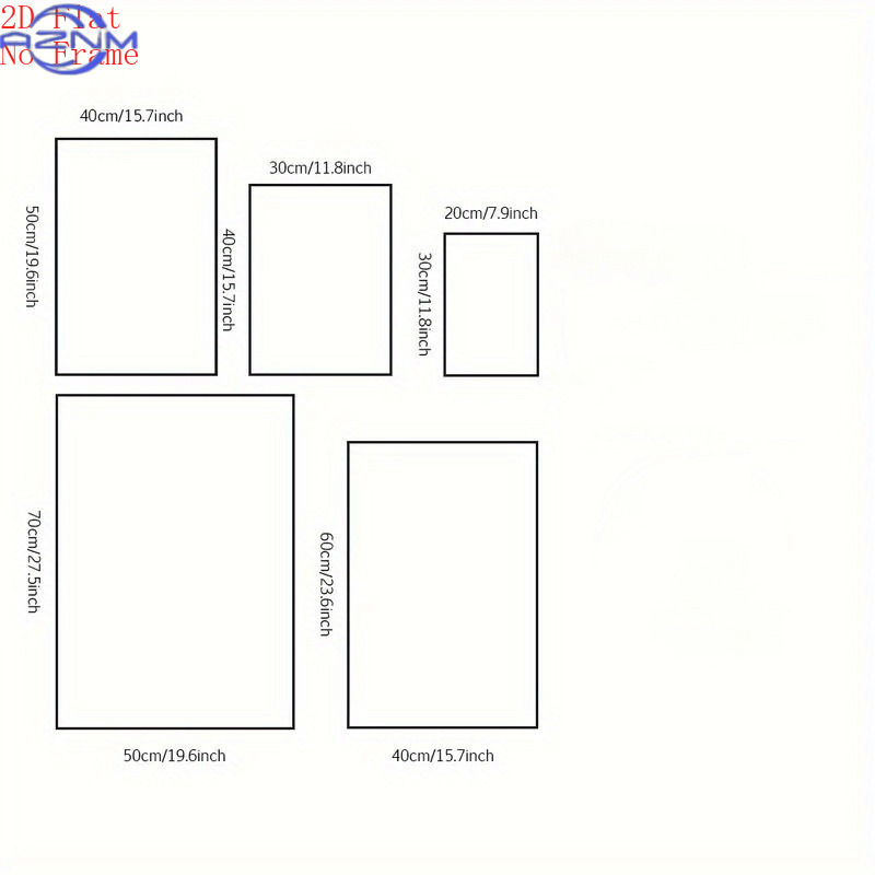 2D Flat 3pcs (Poster Kanvas Ta - Abstract Canvas Set ulasan dan harga