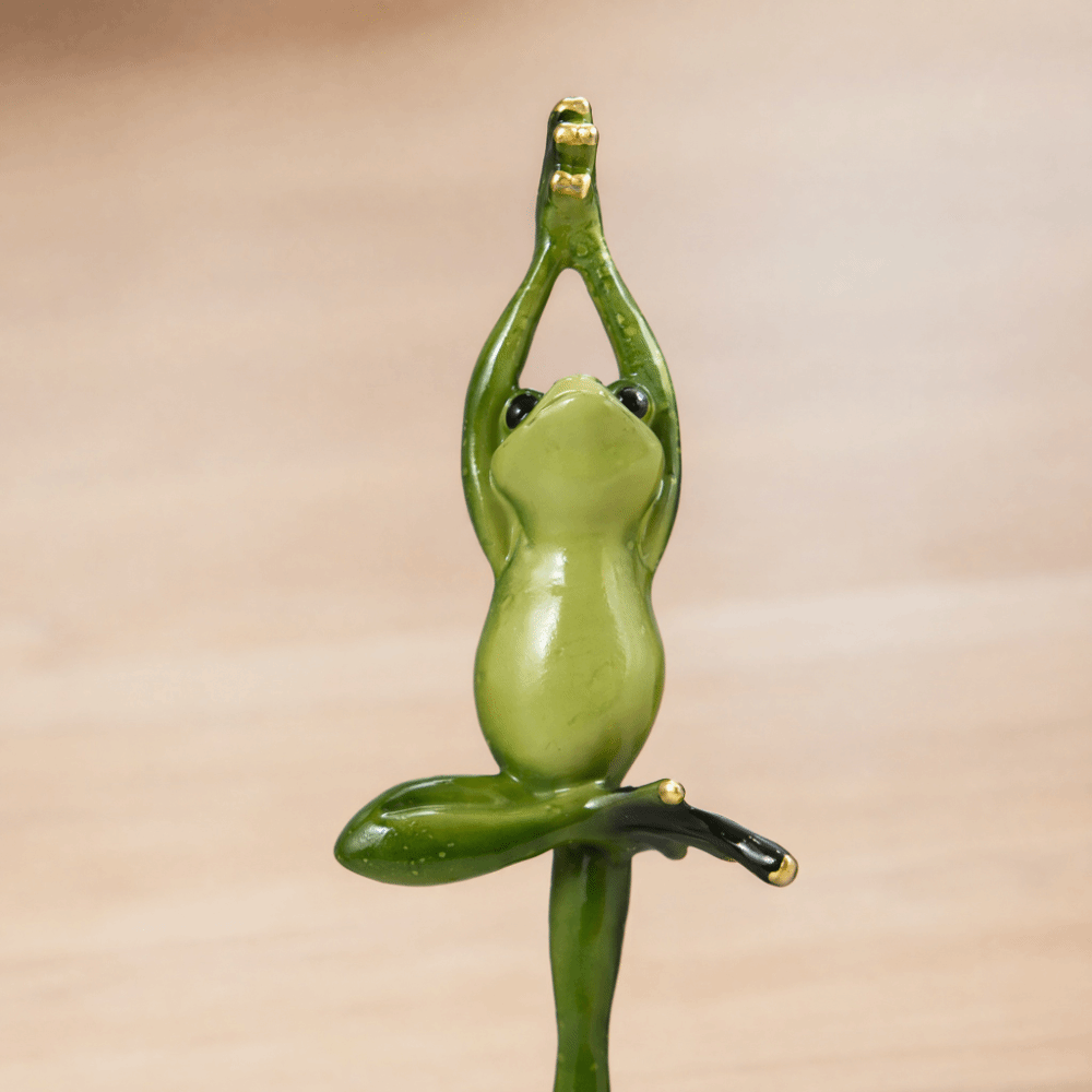 Figur Resin Amfibi Pose Yoga,  - Interior Design Whimsical ulasan dan harga