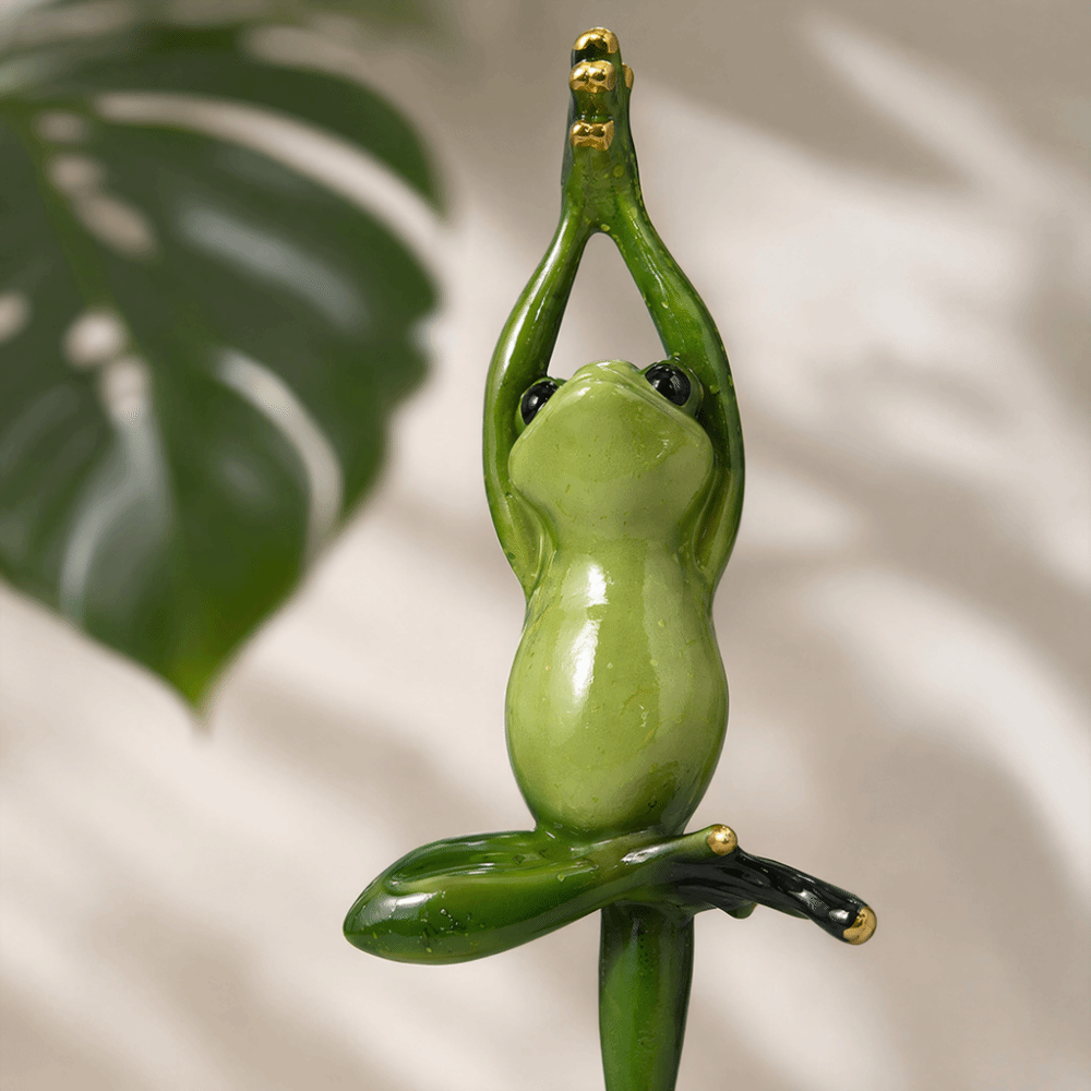 Figur Resin Amfibi Pose Yoga,  - Interior Design Whimsical ulasan dan harga