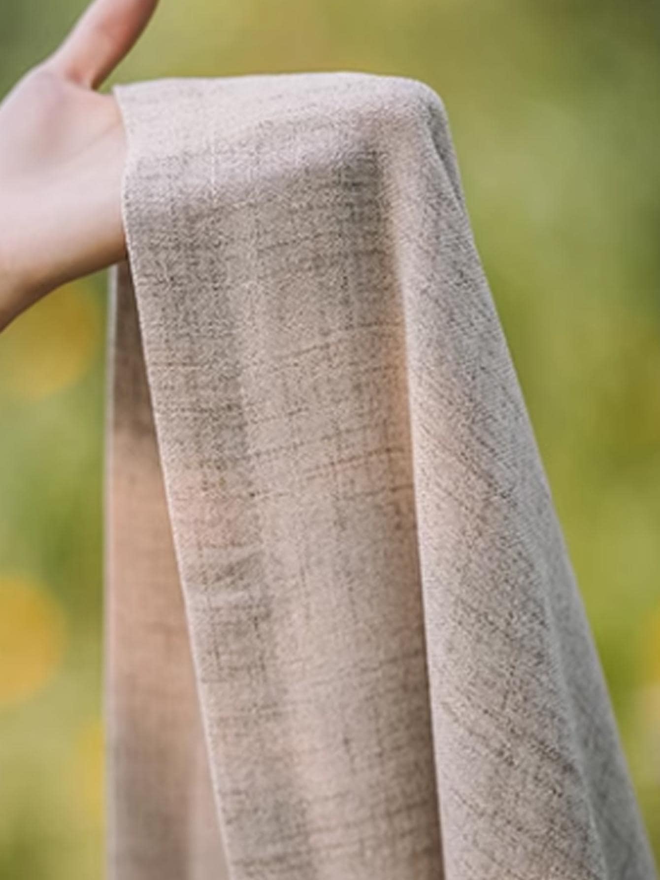 Tirai semi shading katun dan l - Linen Curtain Eyelet ulasan dan harga