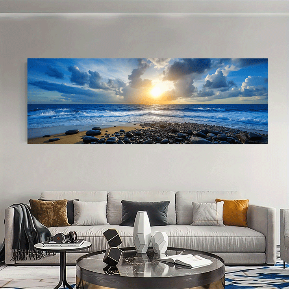 1 Buah-Poster Kanvas Tanpa Bin - Interior Design Landscape ulasan dan harga