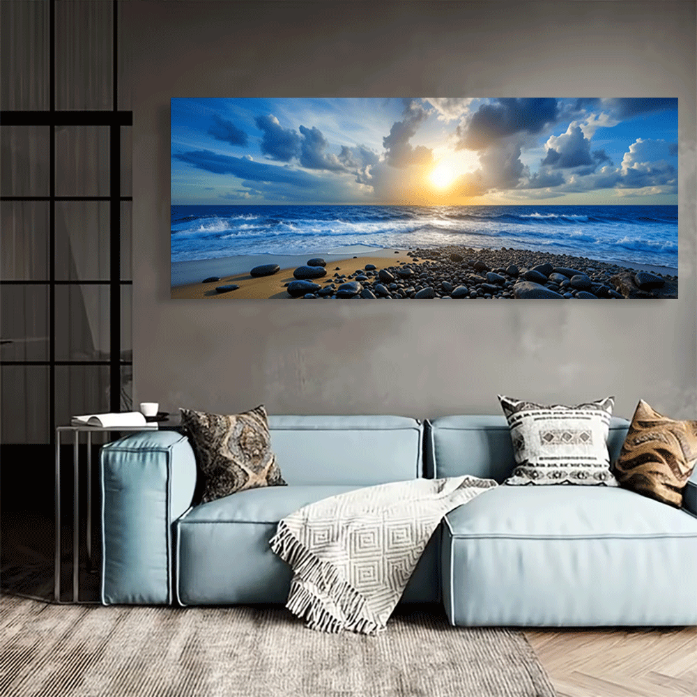 1 Buah-Poster Kanvas Tanpa Bin - Interior Design Landscape ulasan dan harga