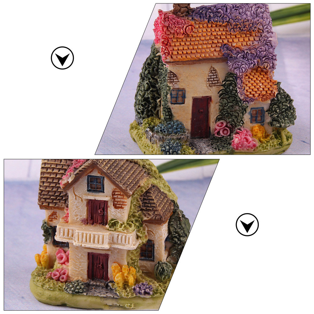 4 Buah Ornamen Rumah Mini dari - Interior Design Landscape ulasan dan harga