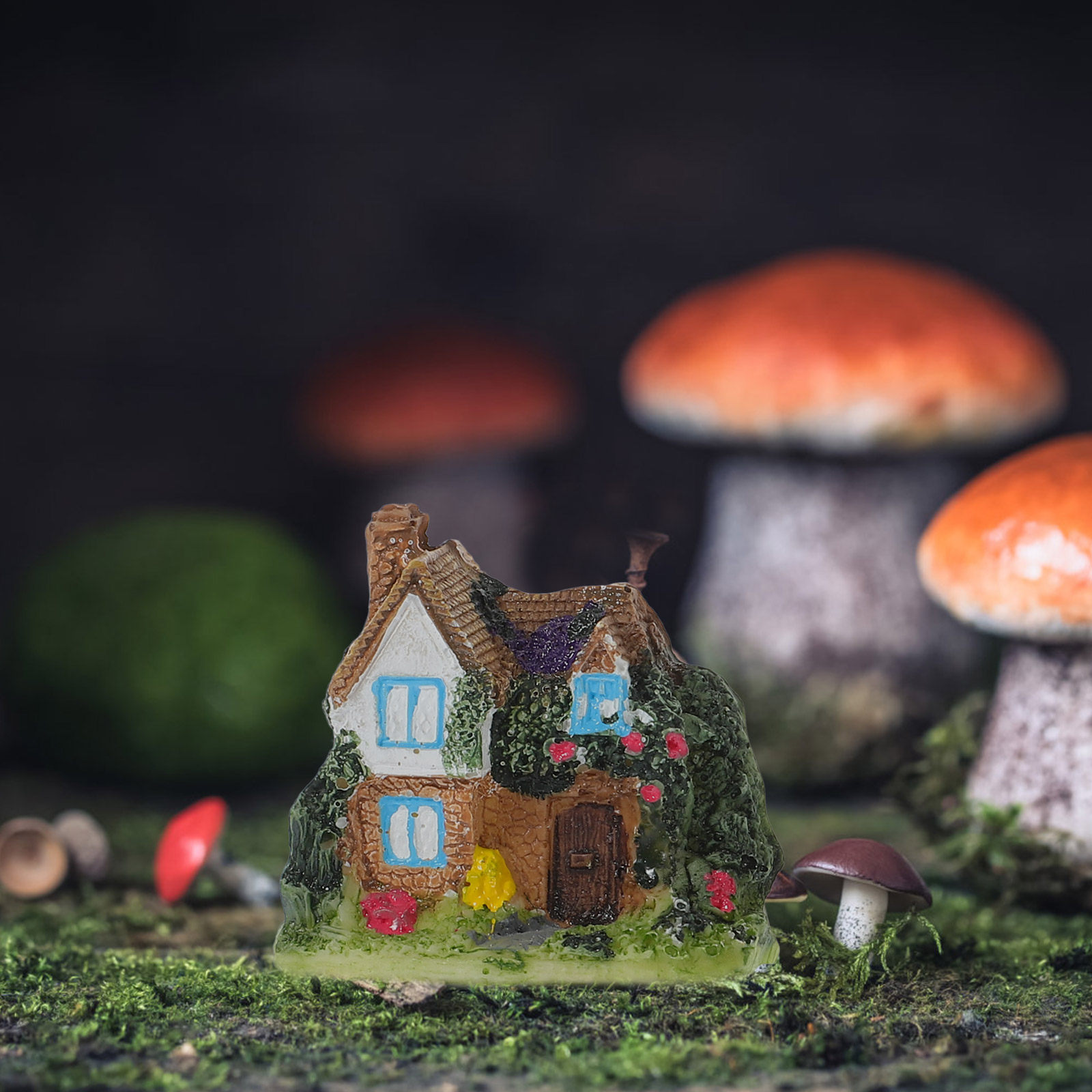 4 Buah Ornamen Rumah Mini dari - Interior Design Landscape ulasan dan harga