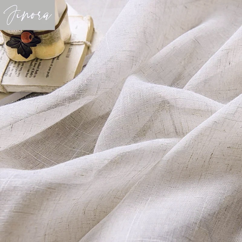 Tirai Transparan Tekstur Katun - Linen Curtain Eyelet ulasan dan harga