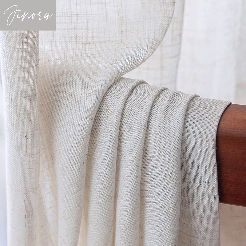 Tirai Transparan Tekstur Katun - Linen Curtain Eyelet ulasan dan harga