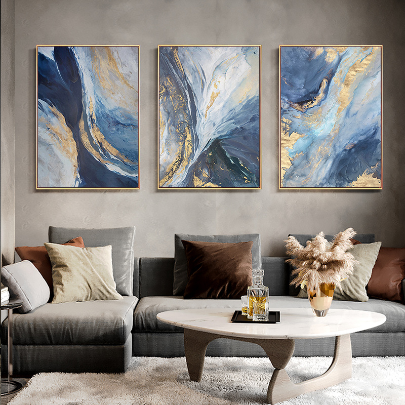 3 Pc/Set Modern Abstrak Gaya E - Abstract Canvas Set ulasan dan harga