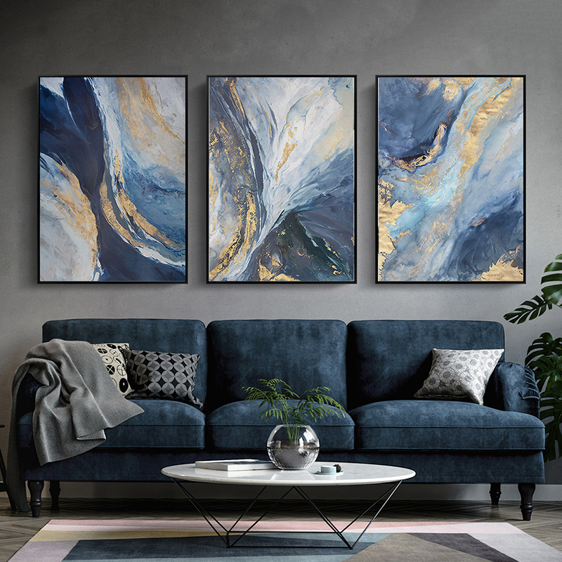 3 Pc/Set Modern Abstrak Gaya E - Abstract Canvas Set ulasan dan harga