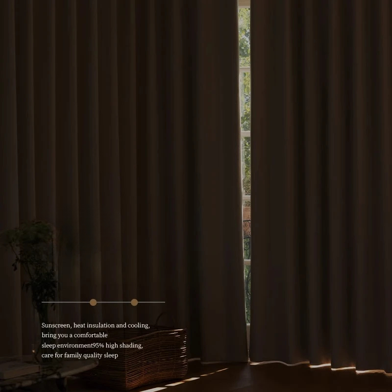 Tirai Tebal Pemadaman Chenille - Linen Curtain Eyelet ulasan dan harga