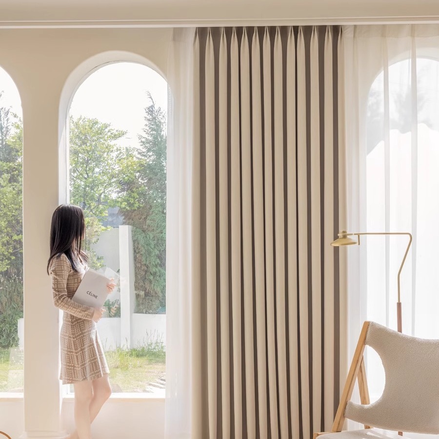 Tirai Tebal Pemadaman Chenille - Linen Curtain Eyelet ulasan dan harga