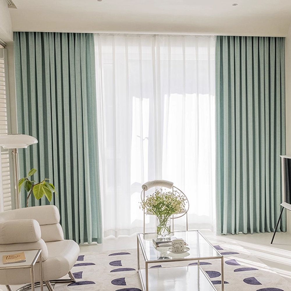 1 Buah Layar Jendela Warna Sol - Linen Curtain Eyelet ulasan dan harga