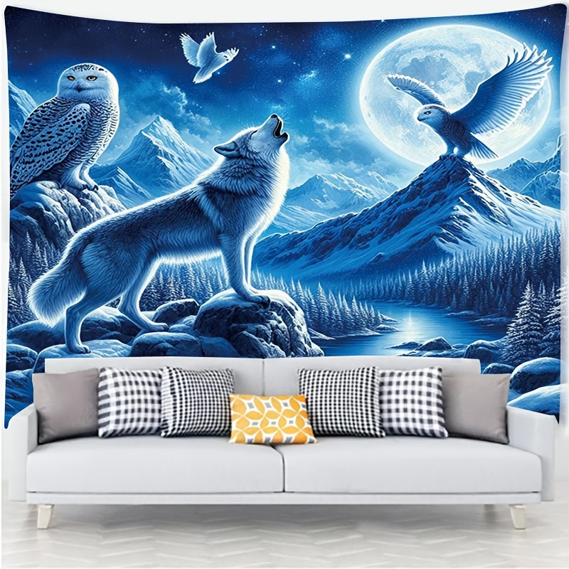 Mural Dinding Serigala Menjeri - Interior Design Landscape ulasan dan harga