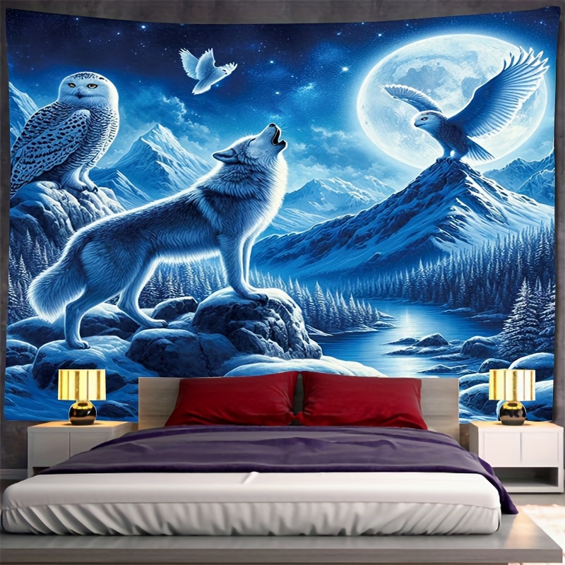 Mural Dinding Serigala Menjeri - Interior Design Landscape ulasan dan harga
