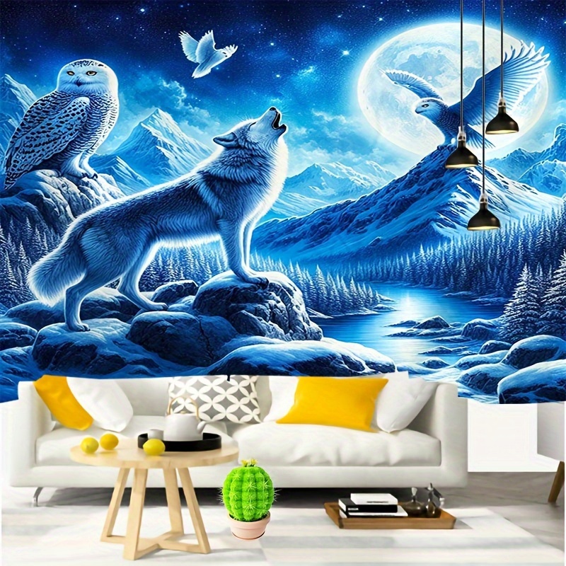 Mural Dinding Serigala Menjeri - Interior Design Landscape ulasan dan harga