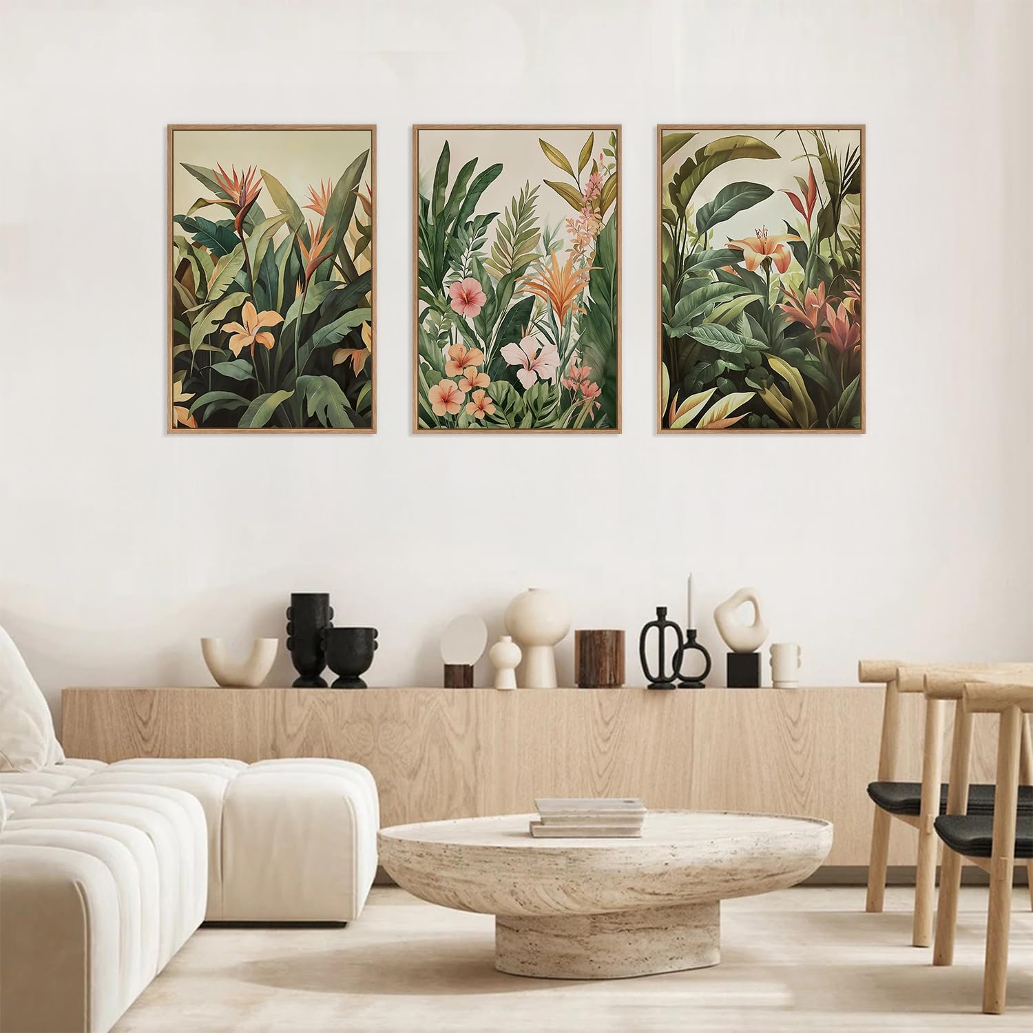 3 Buah/Set Lukisan Kanvas Tanp - Abstract Canvas Set ulasan dan harga